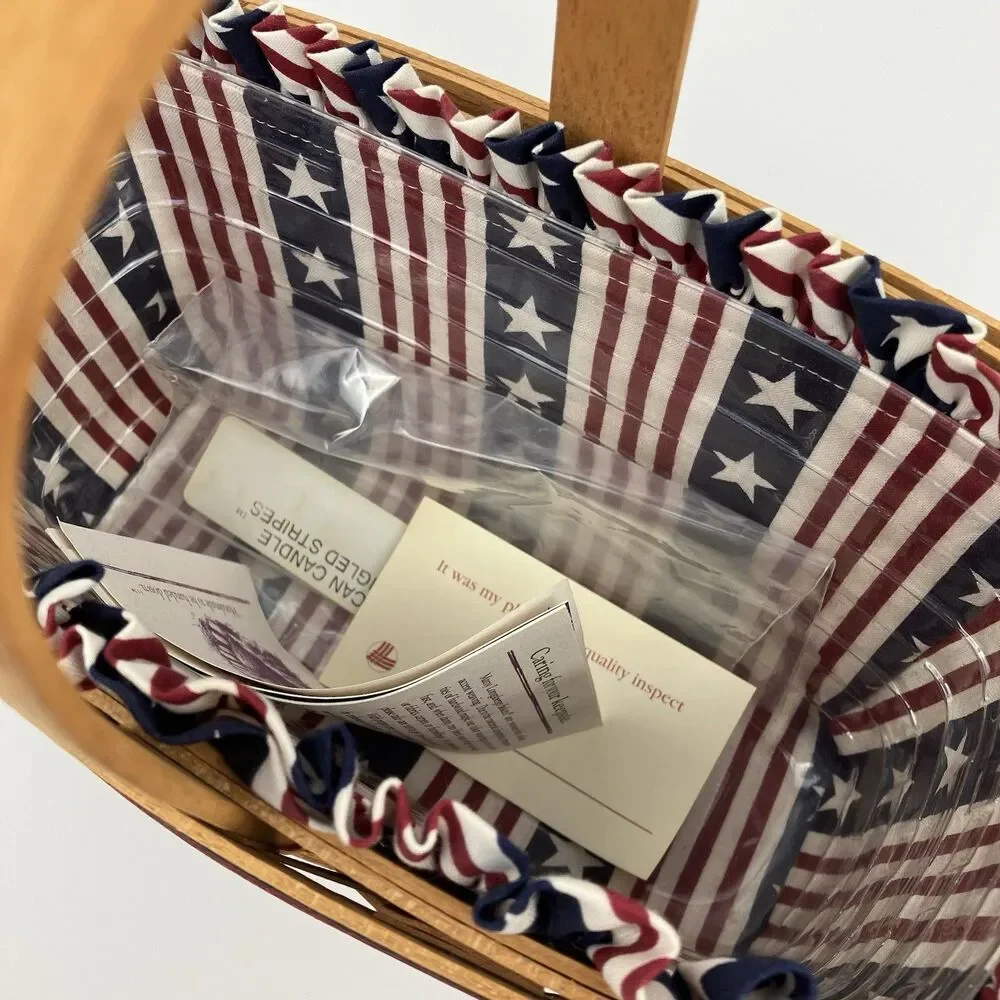 Longaberger 1994 Candle Basket All American | /w Liner 9.5